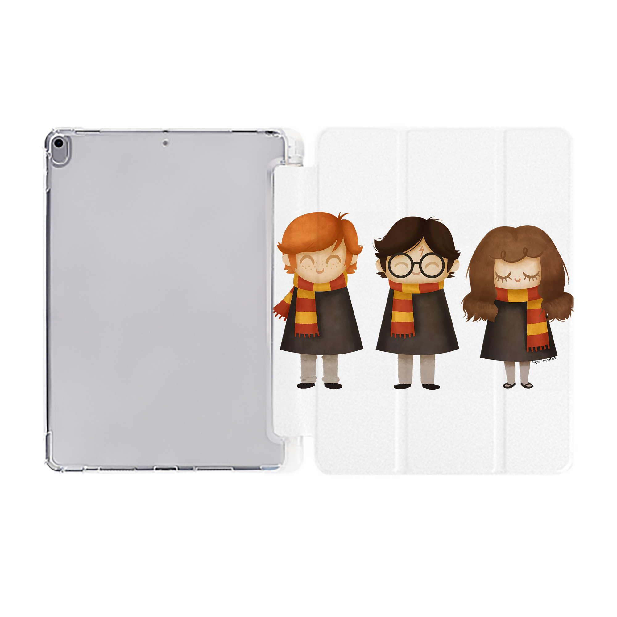 （画像用） Harry Potter ハリー・ポッターシリーズ IPad ケース ペン収納付き 三つ折りスタンド PUレザー×シリコン 対応機種9.5/10.5/10.9インチ
